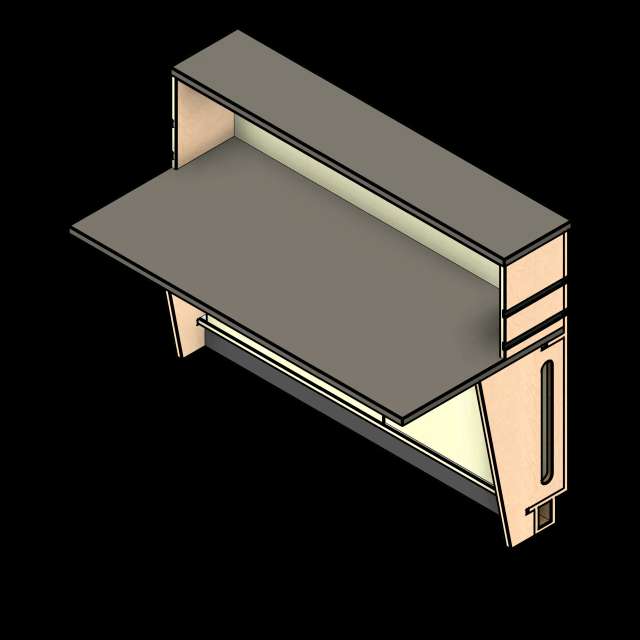 SSG Reception Desk Straight LAM Transaction Adder