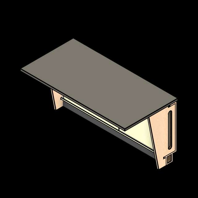 SSG Reception Desk Straight LAM ADA Adder