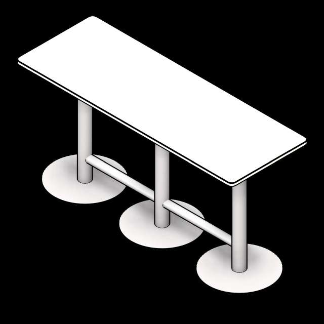 SSG Table Educational Extended PCS 30X84 Footrest Standing Height