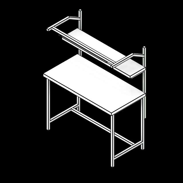 SSG Computer Workbench PCS Overhead Light Glides