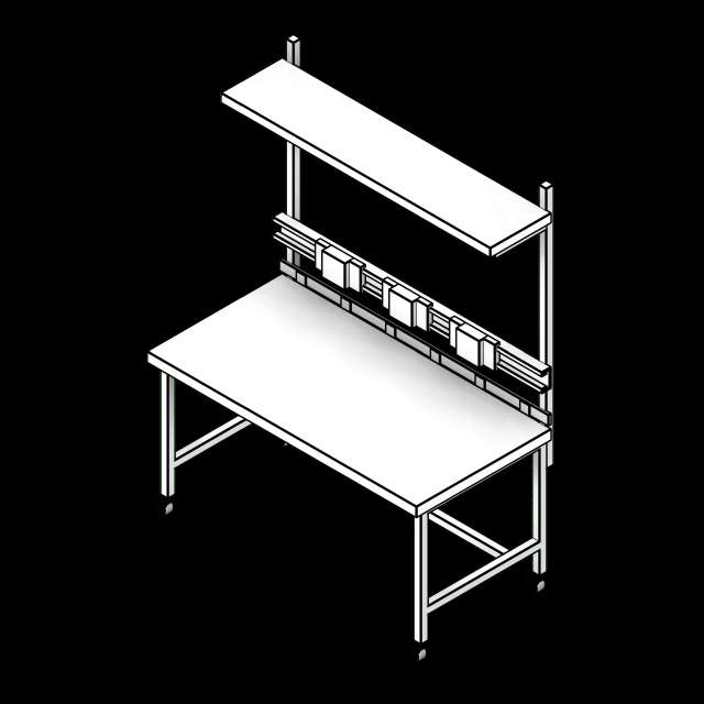 SSG Computer Workbench PCS Shelf Monitor Mount Power Bar Castors
