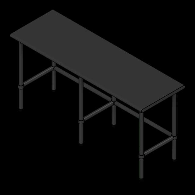  SSG Table SST 72x24x36 Backsplash