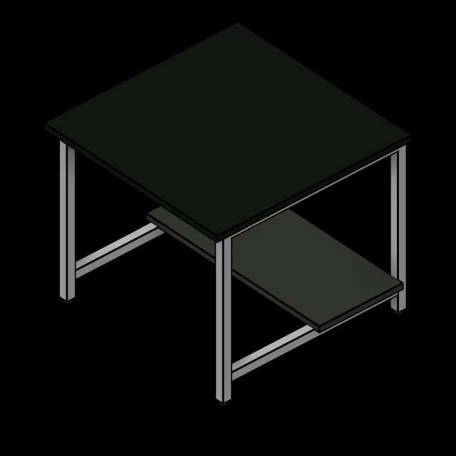  SSG Workstation Basic PCS 36x36x30 Phenolic Half Shelf