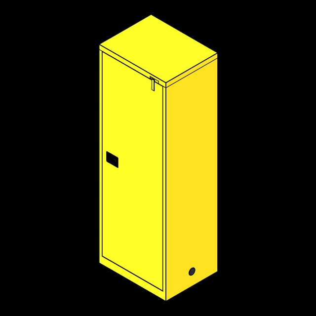 SSG Flammable Liquid Storage PCS 22 Gallon 23x18x65 Self Closing