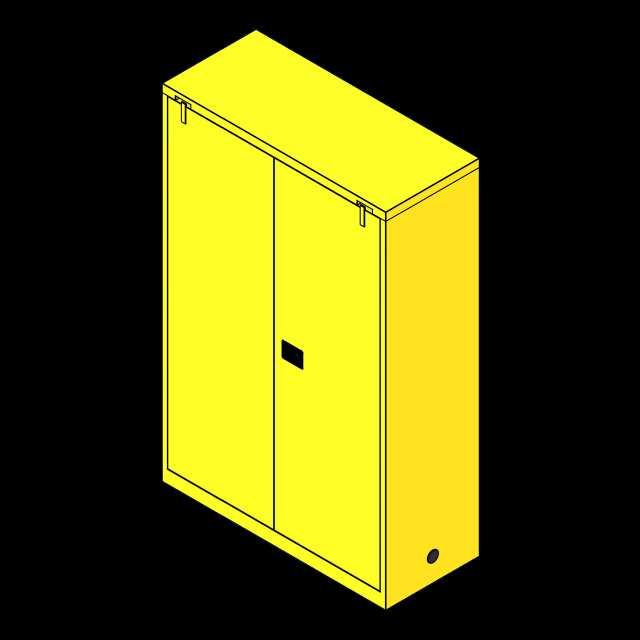 SSG Flammable Liquid Storage PCS 45 Gallon 43x18x65 Self Closing