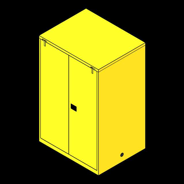 SSG Flammable Liquid Storage PCS 90 Gallon 43x34x65 Self Closing