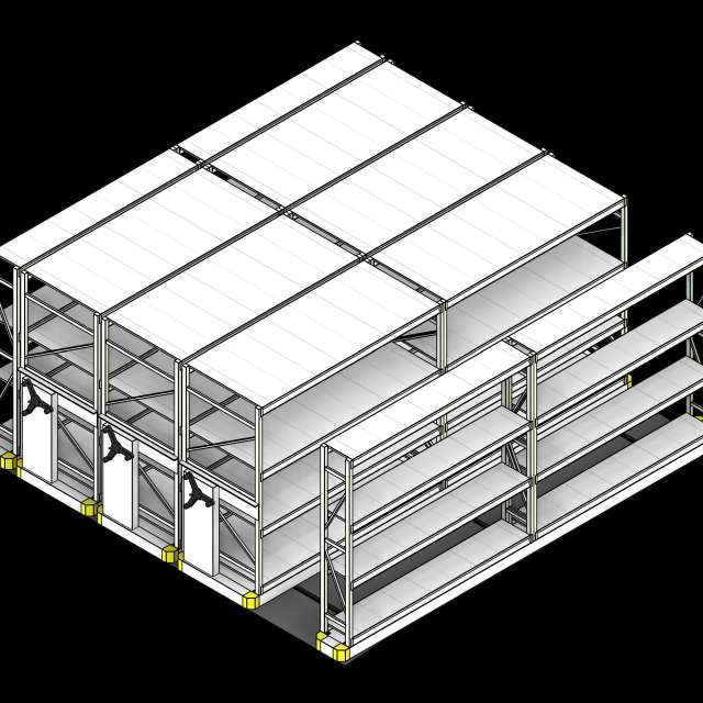 SSG High Density Industrial Wide Span PCS Ribbed Steel Decking