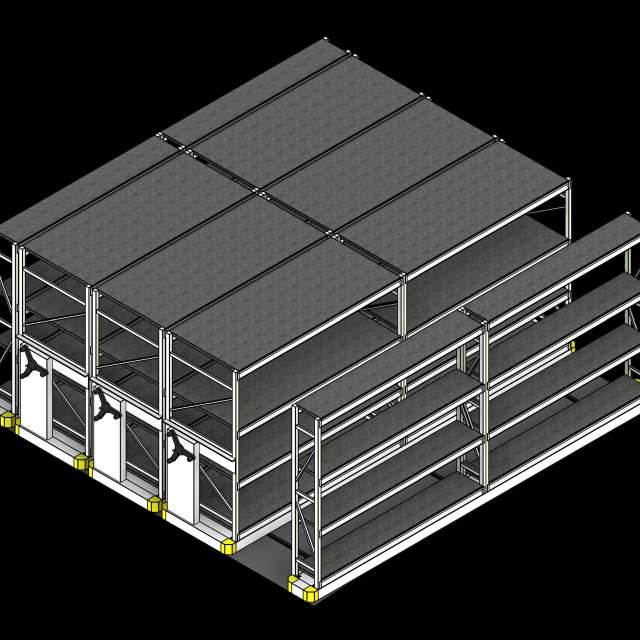 SSG High Density Industrial Wide Span PCS Solid Steel Decking