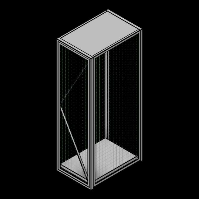 SSG Locker Tiered Wire Pass-Through PWR 1 Tier