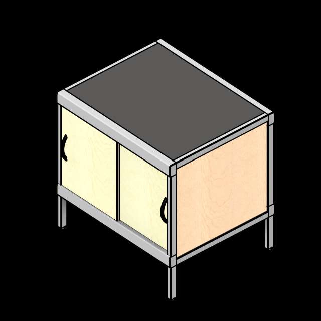 SSG Console Cabinet Sliding Doors LAM