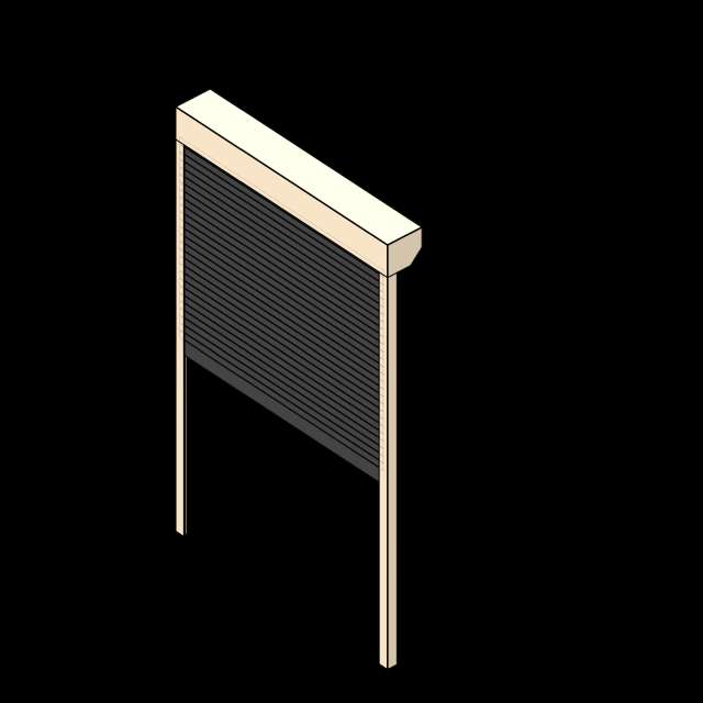 SSG Shutter Roll Down Top Mount PCS No Panels