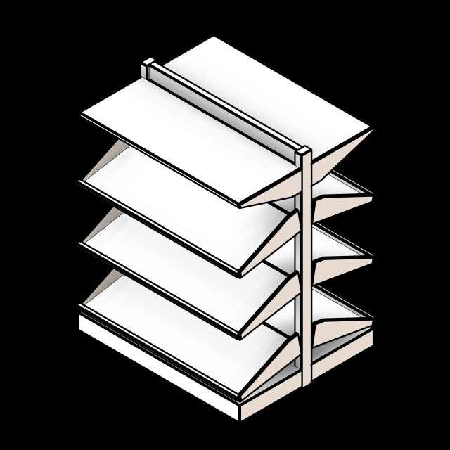 SSG Shelving Cantilever Bin PCS 33x15x42 Double Sided Shelves