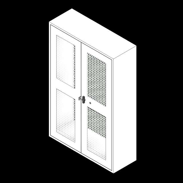 SSG Locker Gun Stacking PCS 42x15x65 Two Door