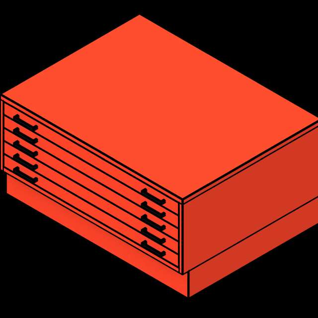 SSG Drawer Flat File PCS ARCH E1 with Base