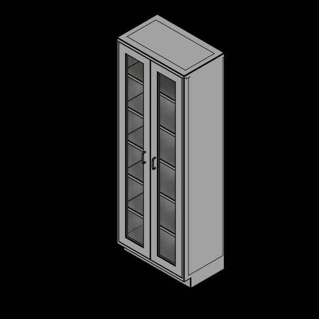  SSG Cabinet Storage 2 Door SST Glass Doors