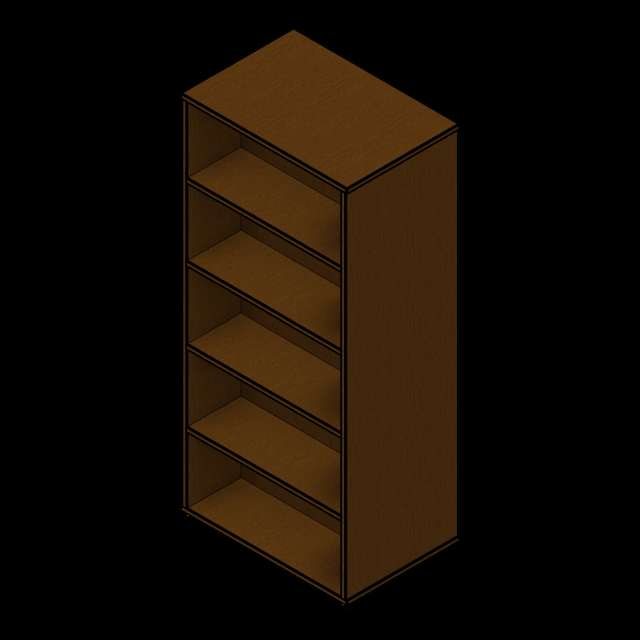 SSG Library Shelving LAM 32x22x72 Double Sided