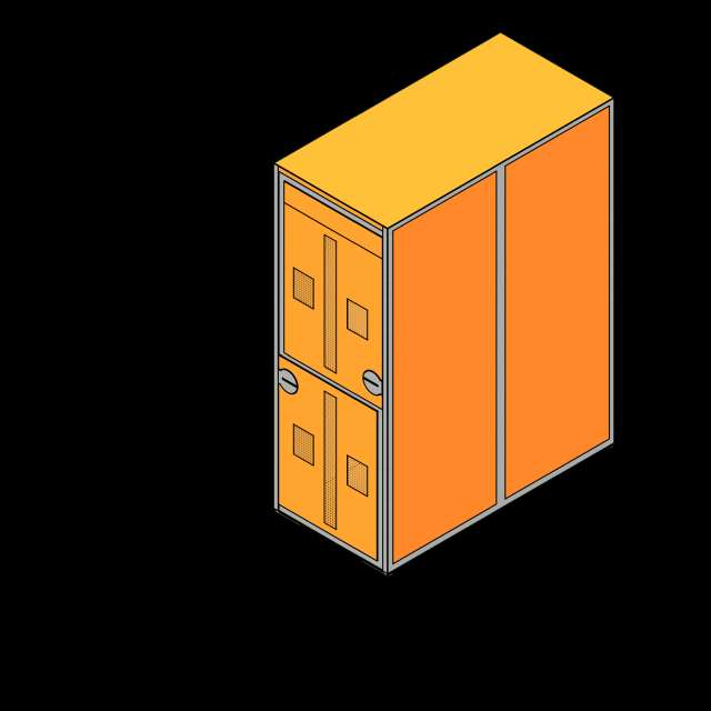 SSG Bike Locker Two Tier PCS