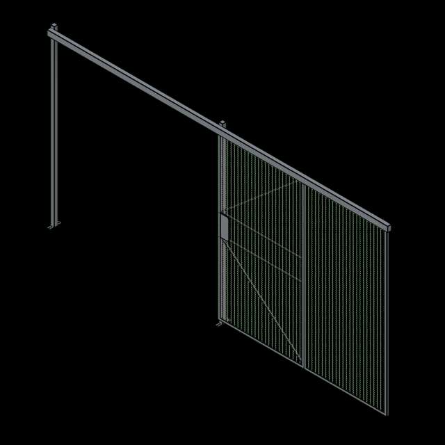 SSG Wire Partition Sliding Door WIR Open