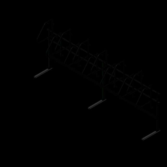  SSG Rack Bike High Density PCS with Tire Stop