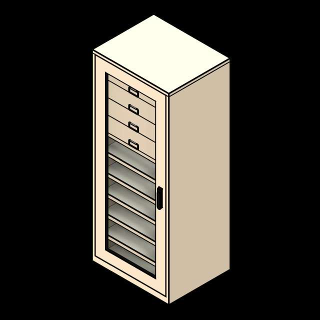 SSG Cabinet Museum Preservation Combo PCS Single Drawers on Top