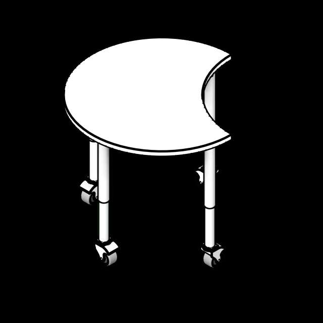 SSG Table Educational Smile LAM Heavy Duty Legs Casters
