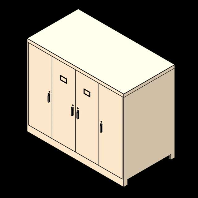 SSG Cabinet Museum Preservation Oversized PCS Recessed Lever Handle