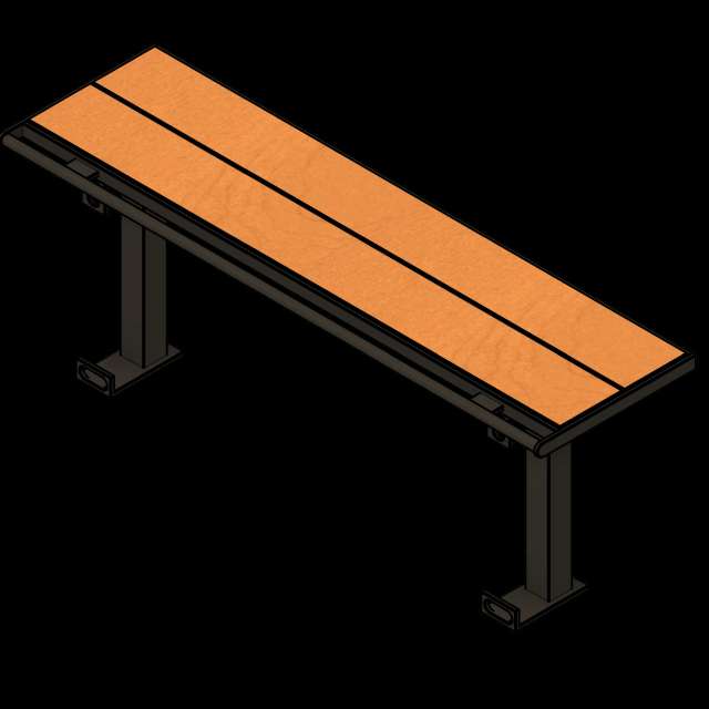 SSG Bench Restraint Freestanding PCS Standard No Back
