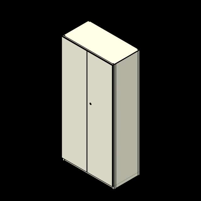  SSG Shelving 4 Post PCS 36x18x76 Closed Doors