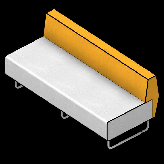 SSG Furniture Library Bench Straight UPH