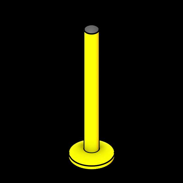 SSG Bollard Industrial Safety PCS Rounded Top And Bottom