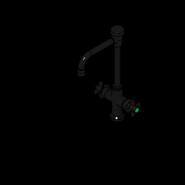 SSG Faucet Lab Deck Mounted CPB 1 Piece 6 Inch Gooseneck Vacuum Break Arm Handles