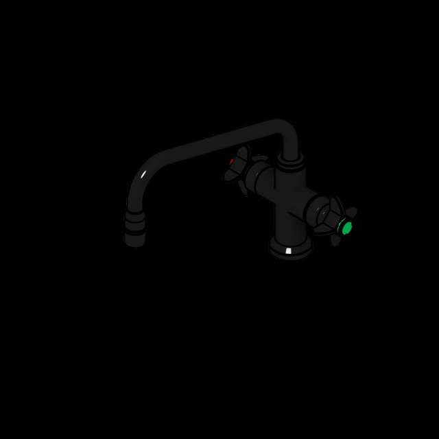 SSG Faucet Lab Deck Mounted CPB 1 Piece 9 Inch Spout Arm Handles