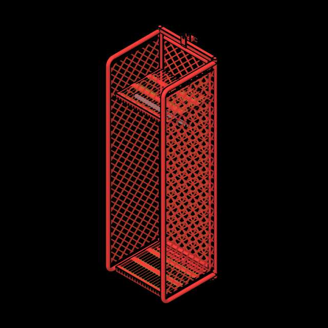 SSG Locker Wall Mounted Firefighter PCS 1 Unit 20x2072 Back Panel
