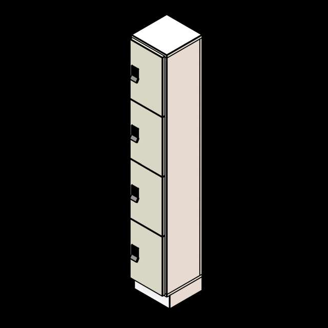 SSG Locker Day Use PCS 1 Column 4 Tier