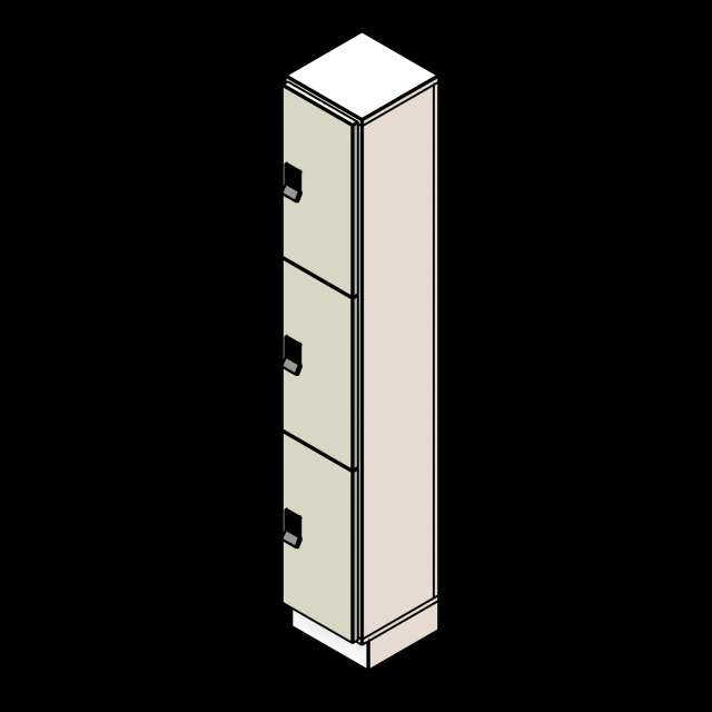 SSG Locker Day Use PCS 1 Column 3 Tier