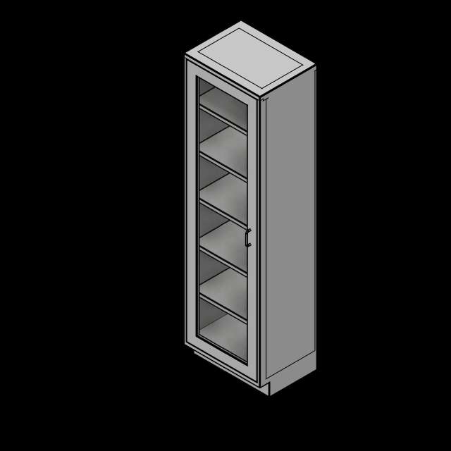  SSG Cabinet Storage 1 Door SST Left Hinge Glass Door