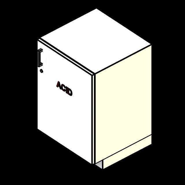  SSG Cabinet Lab Base Acid PCS Right Hinge Overlay Door