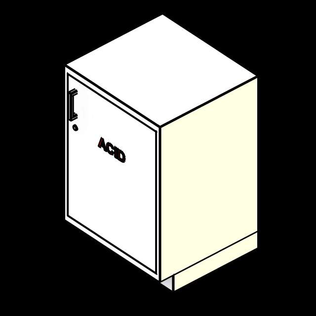  SSG Cabinet Lab Base Acid PCS Right Hinge Inset Door