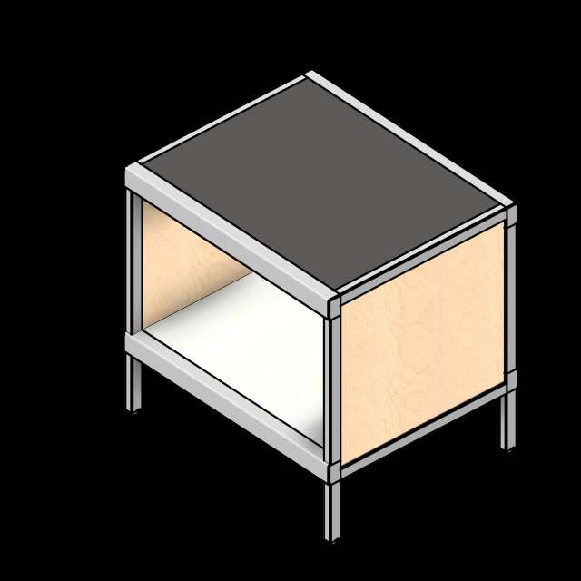 SSG Console Cabinet Full Shelf LAM