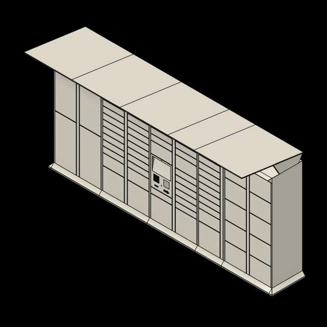 SSG Locker Smart Parcel PCS Sample System Outdoor 63 Openings