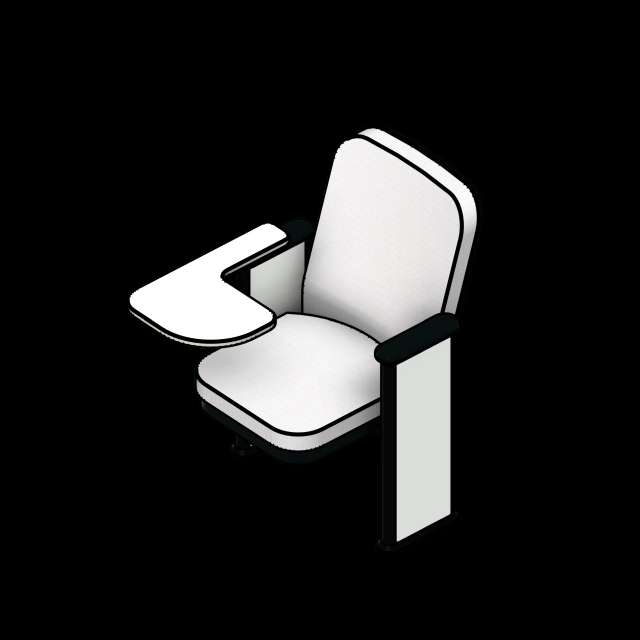 SSG Seat Auditorium PCS Right Table Closed Upright