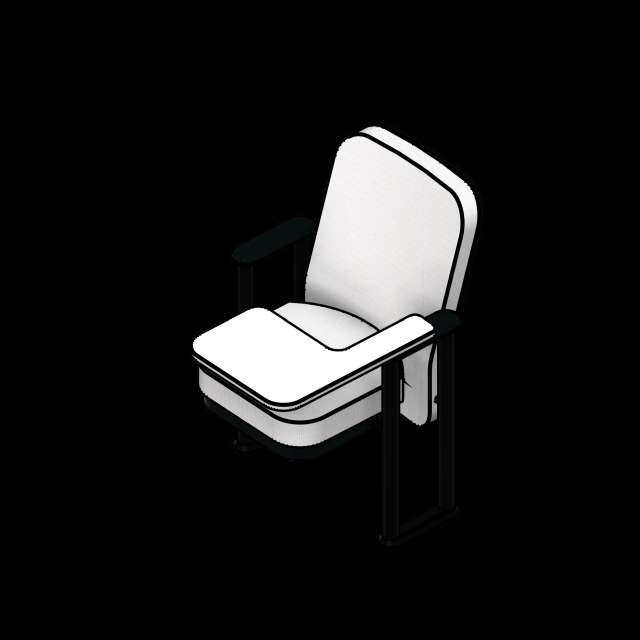 SSG Seat Auditorium PCS Left Large Table Open Upright