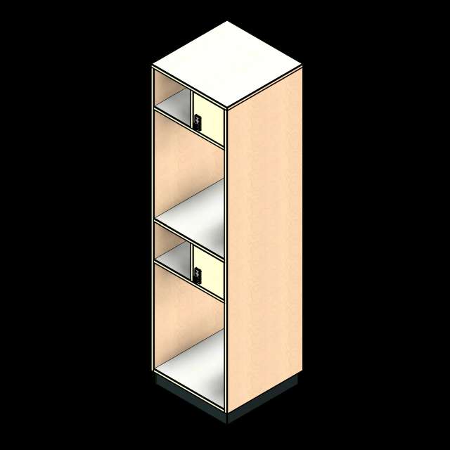 SSG Locker Athletic Tiered LAM 24x24x88 2 Tier Locking Cabinets