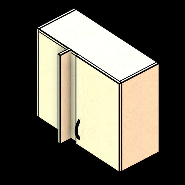 SSG Cabinet Wall Corner Door LAM Right Hinge