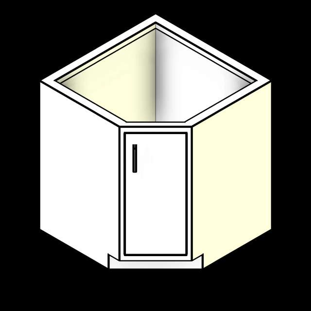  SSG Cabinet Lab Base Angle Corner PCS Inset Door