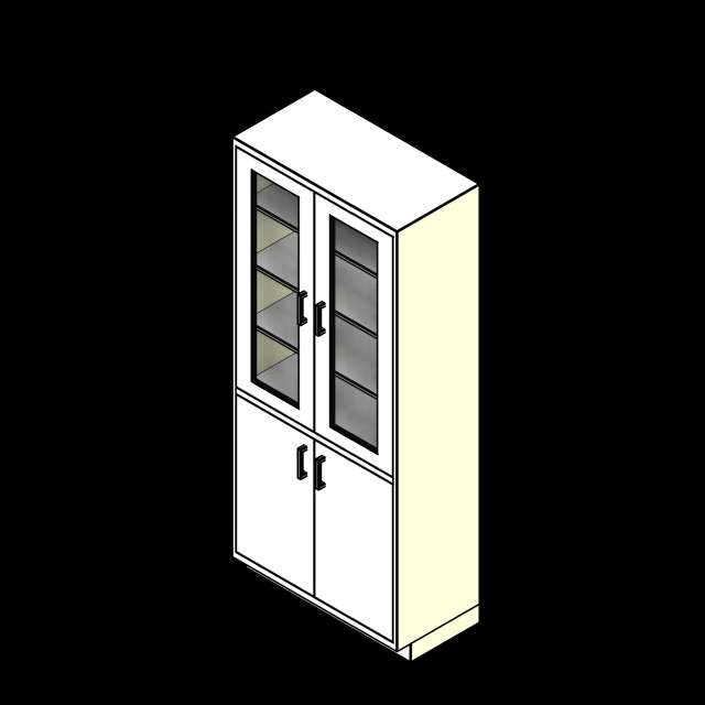 SSG Cabinet Lab Full Height Hybrid PCS 2 Door Inset