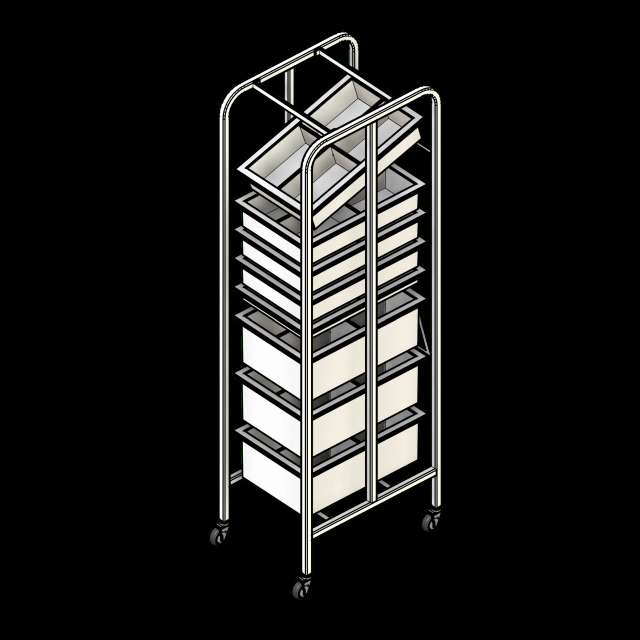  SSG Rack Medical Supply PCS Narrow 1 Column 8 Tier