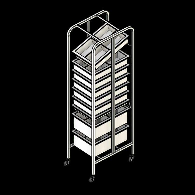  SSG Rack Medical Supply PCS Narrow 1 Column 9 Tier