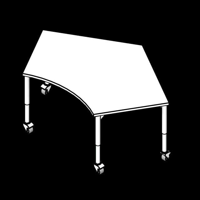 SSG Table Educational Summit LAM Heavy Duty Legs Casters