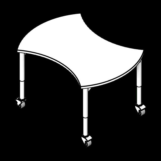 SSG Table Educational Encore LAM Heavy Duty Legs Casters
